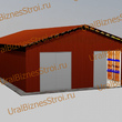 Быстровозводимый (Обшитый) склад 12000*25000*8000мм  3 яруса - uralbiznesstroi.ru – Краснодар
