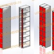  Шкаф сумочный разборный 300х500х1850 (ШхГхВ) 1х секционный 8-ячеечный S-0,6 мм (Дополнительная секция) - uralbiznesstroi.ru – Краснодар