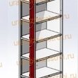  Шкаф сумочный разборный 300х500х1850 (ШхГхВ) 1х секционный 8-ячеечный S-0,6 мм (Дополнительная секция) - uralbiznesstroi.ru – Краснодар