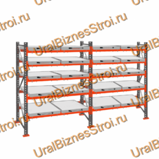 Стеллаж с выкатными платформами  2500*3600*1050 5 яруса 20 платформ - uralbiznesstroi.ru – Краснодар