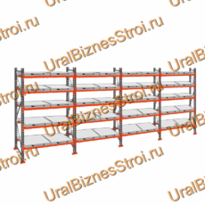 Стеллаж с выкатными платформами  2500*7200*1050 5 ярусов 40 платформ - uralbiznesstroi.ru – Краснодар