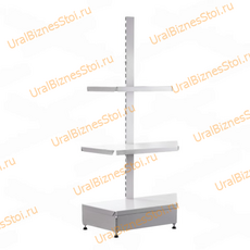 Торговые торцевые стеллажи 2350*500 3 полки - uralbiznesstroi.ru – Краснодар