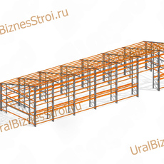 Самонесущий склад 7000*20000*7000мм 3 яруса - uralbiznesstroi.ru – Краснодар