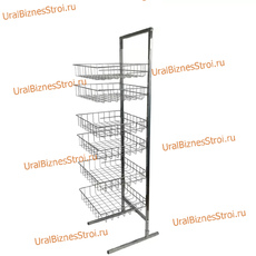 Стойка прикассовая 1800х400х450 , 6 корзин - uralbiznesstroi.ru – Краснодар