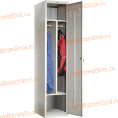 Шкаф гардеробный двухсекционный (1 дверь) 1850*500*400 S-0,5мм - uralbiznesstroi.ru – Краснодар