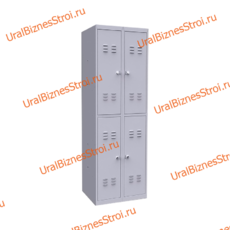 Шкаф гардеробный 4 секционный 4 двери 1850*500*700 S-0,8мм - uralbiznesstroi.ru – Краснодар