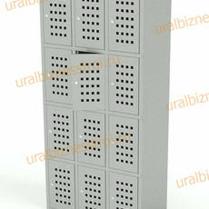  Шкаф сумочный разборный 900х500х1850 (ШхГхВ) 4х секционный 12-ячеечный S-0,6 мм - uralbiznesstroi.ru – Краснодар