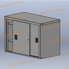 Шкаф архивный малый купе 925*1500*450 двухсекционный 2 раздвижные двери - uralbiznesstroi.ru – Краснодар