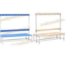 Скамья гардеробная 2стороння 450(1650)*700*2000 - uralbiznesstroi.ru – Краснодар