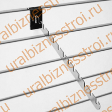 F 110 Держатель наклонный с 10-ю выемками, 400 мм, хром - uralbiznesstroi.ru – Краснодар