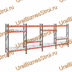 Стеллаж с выкатными платформами  3000*7200*1050 3 яруса 24 платформы - uralbiznesstroi.ru – Краснодар