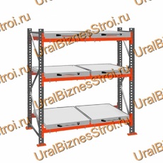 Стеллаж с выкатными платформами  2500*1800*1050 3 яруса 6 платформ - uralbiznesstroi.ru – Краснодар