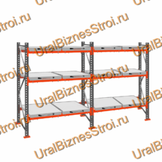 Стеллаж с выкатными платформами  2500*3600*1050 3 яруса 12 платформ - uralbiznesstroi.ru – Краснодар