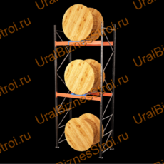 Паллетный стеллаж для катушек 3500*1050*2700 2 яруса 1210 кг на ярус - uralbiznesstroi.ru – Краснодар