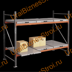 Стеллаж с выкатными платформами  2000*2700*1050 2 яруса 6 платформ - uralbiznesstroi.ru – Краснодар