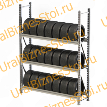 Стеллаж для колес, шин и дисков 2040x2000x400 мм - uralbiznesstroi.ru – Краснодар