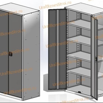 Шкаф архивный 1850*850*500 2-дверный - uralbiznesstroi.ru – Краснодар