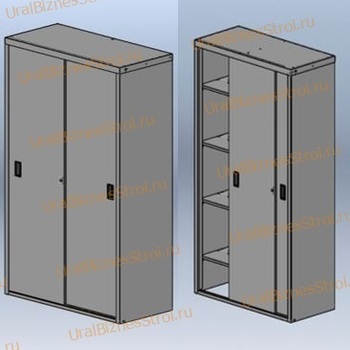 Шкаф архивный купе 1850*850*450 односекционный 2 раздвижные двери - uralbiznesstroi.ru – Краснодар