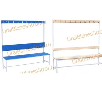 Скамья гардеробная 1стороння 450(1650)*375*2000 - uralbiznesstroi.ru – Краснодар