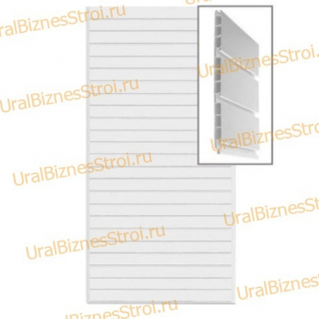 Экономпанель 1200*2400 РР пластик белая (вертикально) - uralbiznesstroi.ru – Краснодар