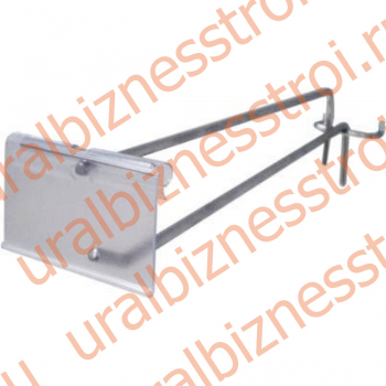 F325-150 Крючок с ценник-лем,150мм,хром (5мм) - uralbiznesstroi.ru – Краснодар